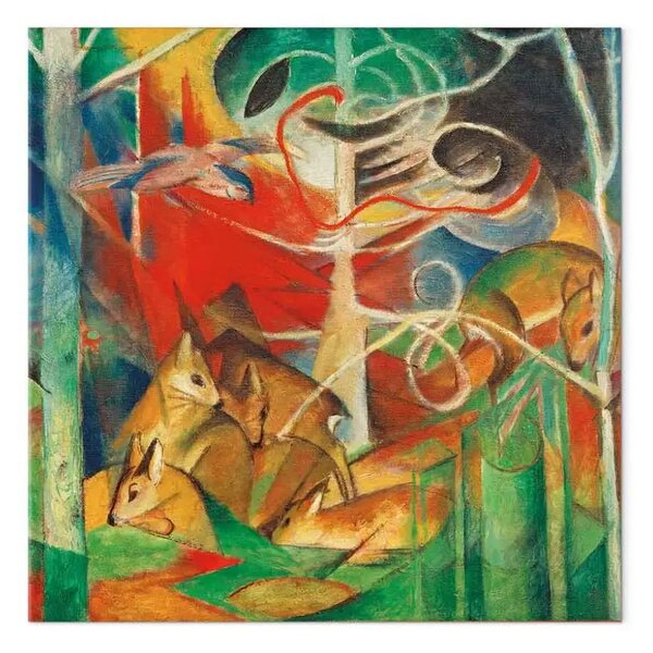 Riproduzione quadro Franz Marc - Rehe im Walde I