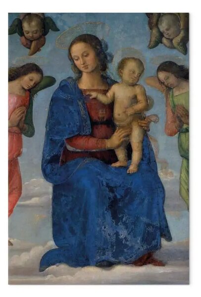 Quadro famoso Pietro Perugino - Maria con il Bambino e Santi