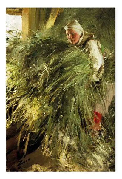 Riproduzione Anders Zorn - Nel fienile