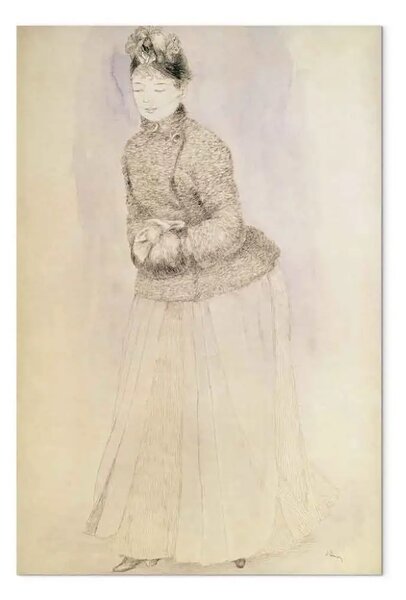 Quadro famoso Pierre-Auguste Renoir - Donna con un manicotto
