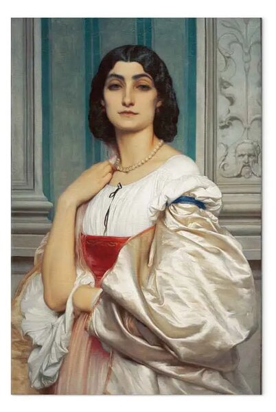 Riproduzione Frederic Leighton - Una signora romana (La Nanna)