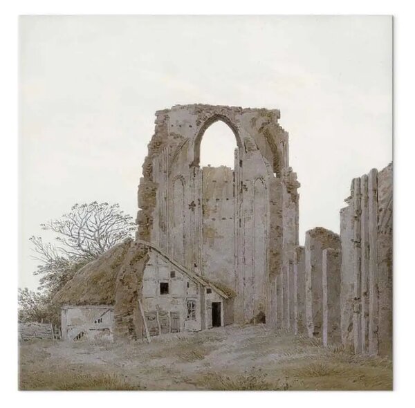 Quadro famoso Caspar David Friedrich - L'abbazia di Eldena vicino a Greifswald