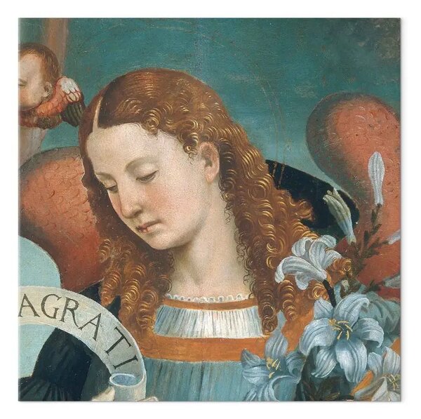 Quadro famoso Luca Signorelli - Madonna con la Trinità, Arcangeli e Santi