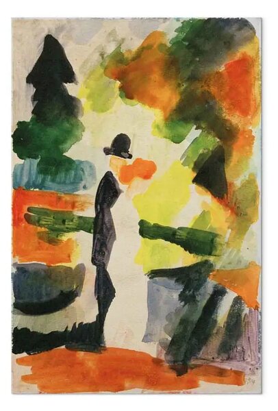 Quadro famoso August Macke - Coppia nel parco