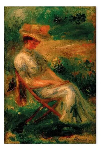 Riproduzione quadro Pierre-Auguste Renoir - Donna seduta in un giardino