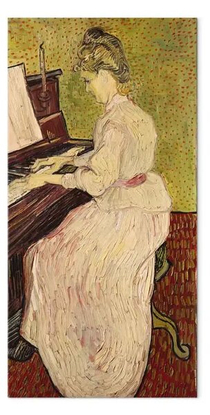Riproduzione quadro Vincent Van Gogh - Marguerite Gachet al pianoforte