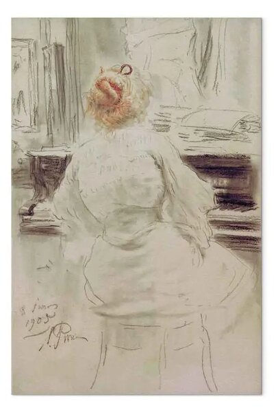 Quadro famoso Ilya Repin - Al pianoforte
