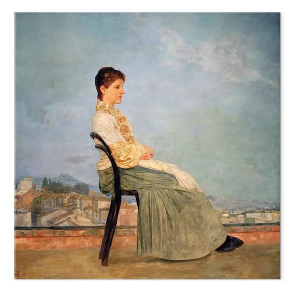 Riproduzione quadro Max Klinger - Sulla terrazza