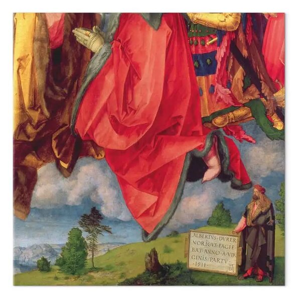 Riproduzione quadro Albrecht Dürer - Pala d'altare Landauer, Ognissanti