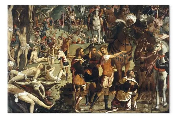 Riproduzione Tintoretto - Martirio dei diecimila cristiani sul monte Ararat