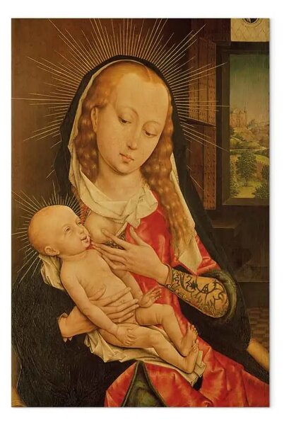Quadro famoso Rogier van der Weyden - Madonna col Bambino