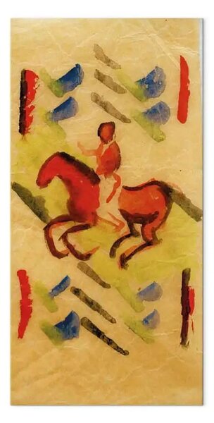 Quadro famoso August Macke - Cavaliere Rosso