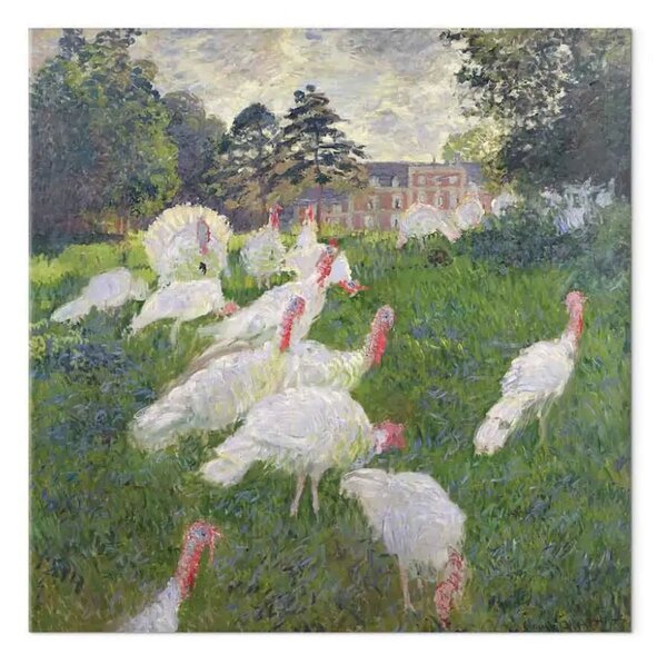 Quadro famoso Claude Monet - I tacchini al castello di Rottembourg, Montgeron