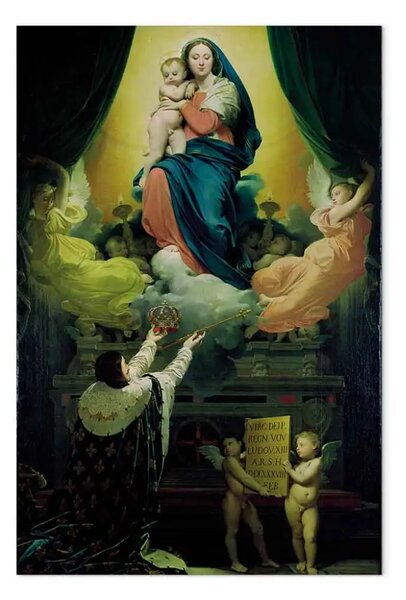 Riproduzione quadro Jean-Auguste-Dominique Ingres - Il voto di Luigi XIII