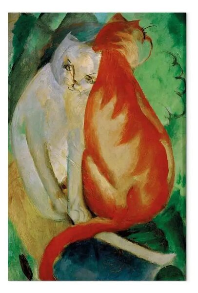 Quadro famoso Franz Marc - Gatti rossi e bianchi