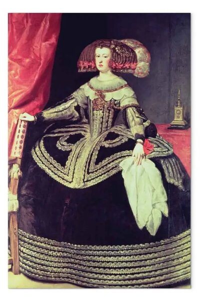 Quadro famoso Diego Velázquez - Regina Mariana d'Austria