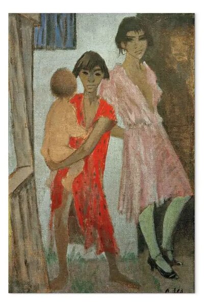 Quadro famoso Otto Mueller - Bambini zingari in piedi