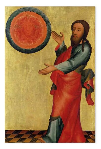 Riproduzione Master Bertram - La divisione delle acque dall'altare maggiore di San Pietro ad Amburgo, l'altare Grabower