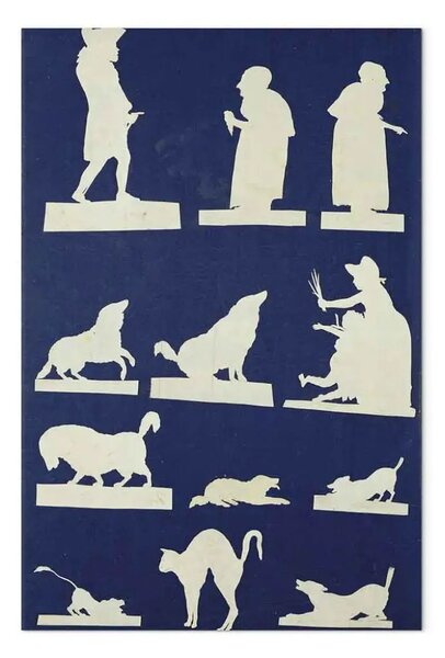 Riproduzione Philipp Otto Runge - Studio di figure e animali