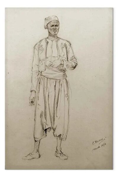 Quadro famoso Ludwig Knaus - Marocchino in piedi (Wesel)