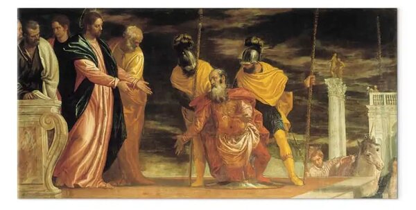 Riproduzione quadro Paolo Veronese - Il centurione di Cafarnao davanti a Cristo