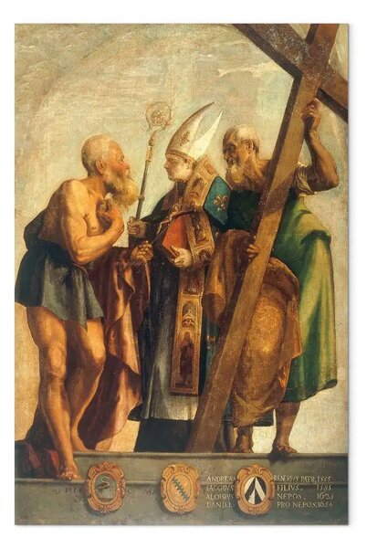 Riproduzione Tintoretto - San Girolamo, Sant'Alvise e Sant'Andrea