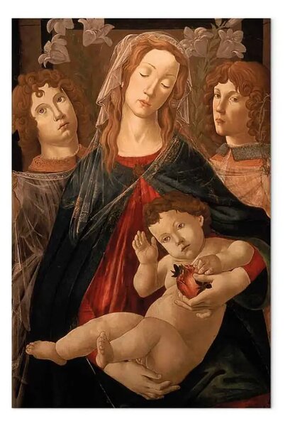Riproduzione quadro Sandro Botticelli - Madonna col Bambino e due angeli