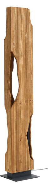 Lampada da terra Lucande, Tarry, Legno, Soggiorno, Legno, Campagna / rustico