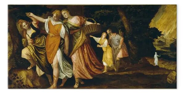 Quadro famoso Paolo Veronese - Lot e le sue figlie fuggono da Sodoma