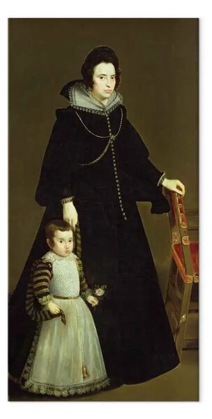 Quadro famoso Diego Velázquez - Doña Antonia de Ipenarrieta y Galdós