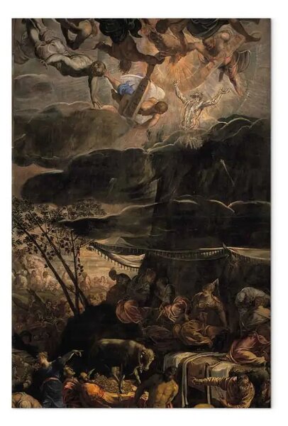 Quadro famoso Tintoretto - Adorazione del Vitello d'Oro