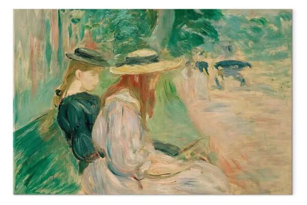 Riproduzione quadro Berthe Morisot - Su una panchina del Bois de Boulogne