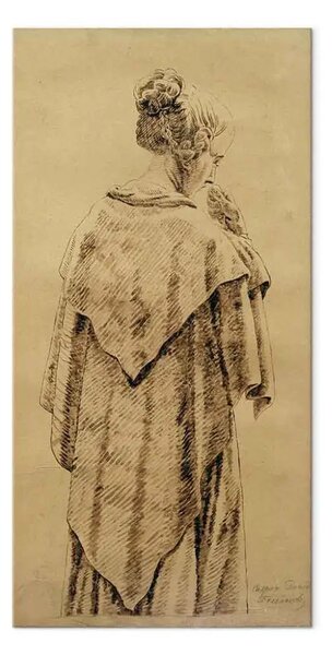 Quadro famoso Caspar David Friedrich - Donna in uno scialle