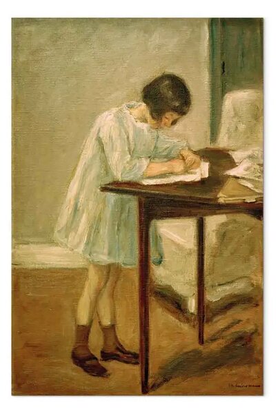 Quadro famoso Max Liebermann - La nipote che scrive