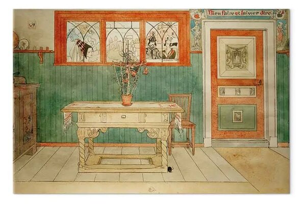 Riproduzione Carl Larsson - La sala da pranzo