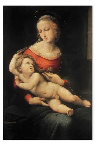 Riproduzione Rafael Santi - Maria con Gesù Bambino