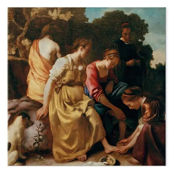 Riproduzione Jan Vermeer - Diana con i suoi compagni