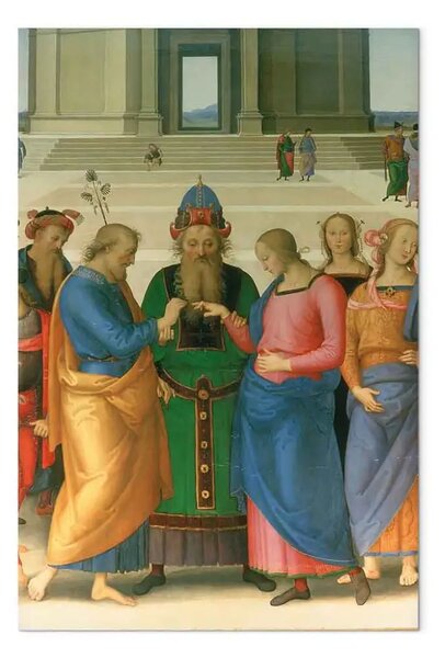 Quadro famoso Pietro Perugino - Lo Sposalizio della Vergine
