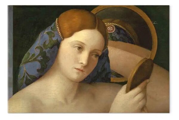 Quadro famoso Giovanni Bellini - Giovane donna al suo gabinetto