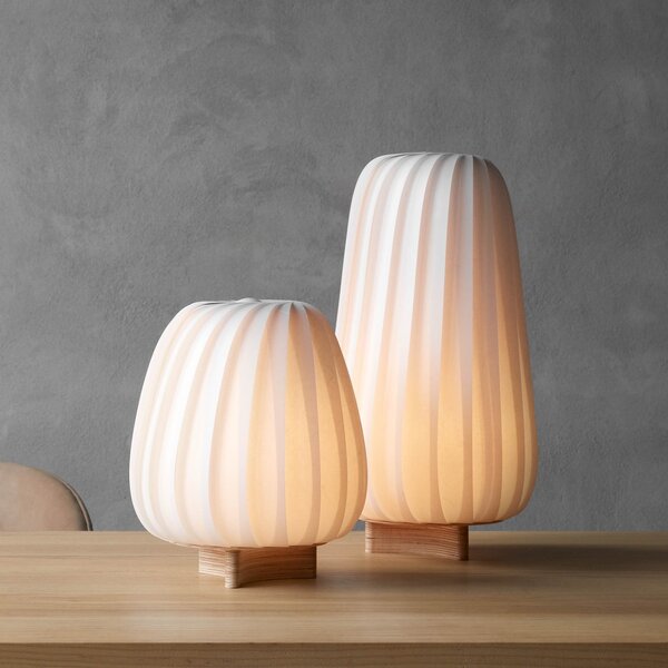 Lampade da tavolo Tom Rossau, Bianco, Legno
