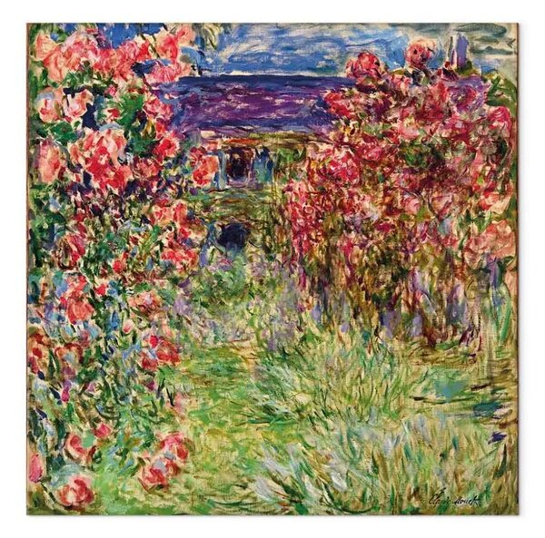 Riproduzione Claude Monet - The House among the Roses