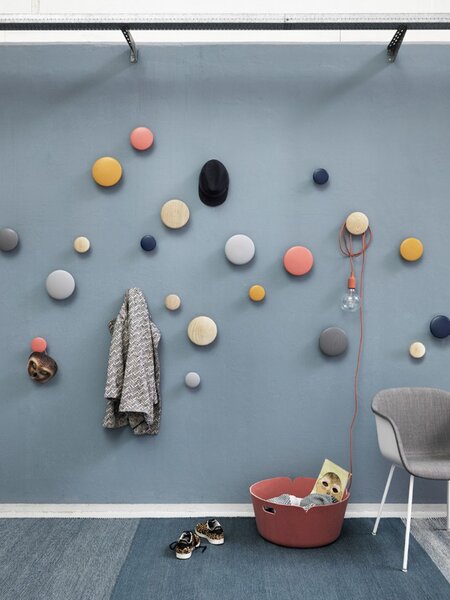 Lampada a sospensione Muuto, Grigio, Sala da pranzo, Plastica, Design