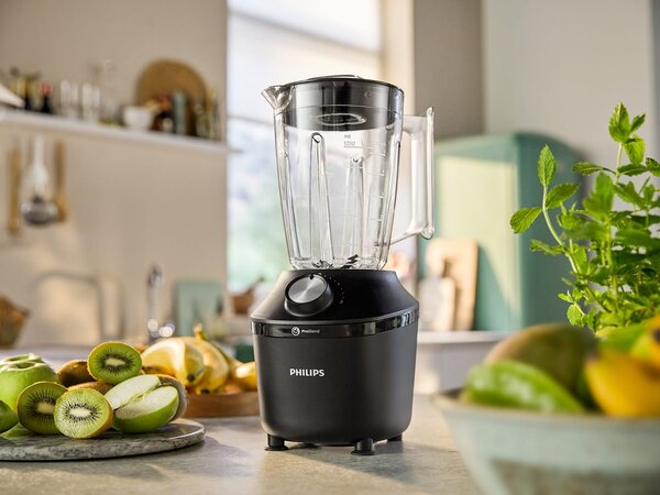 Philips Frullatore con Bicchiere Capacit 2 Litri Potenza 600W colore Nero serie 3000 ProBlend Crush Tech - HR2291/41