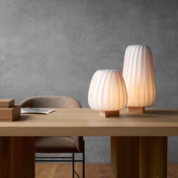 Lampade da tavolo Tom Rossau, Bianco, Legno