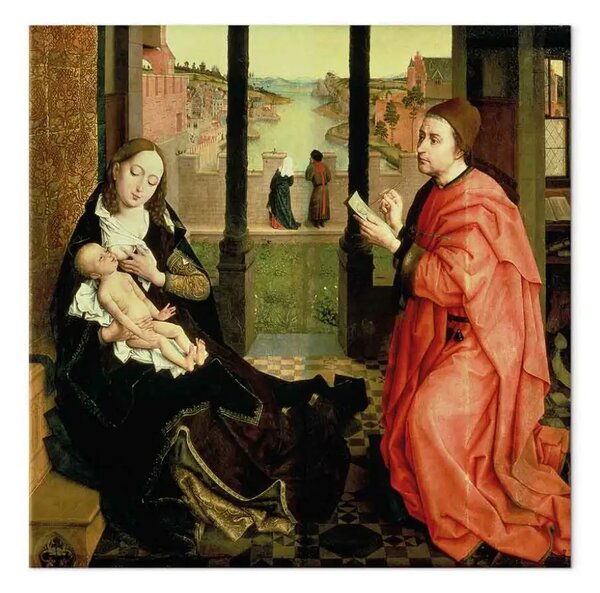 Quadro famoso Rogier van der Weyden - San Luca disegna un ritratto della Vergine