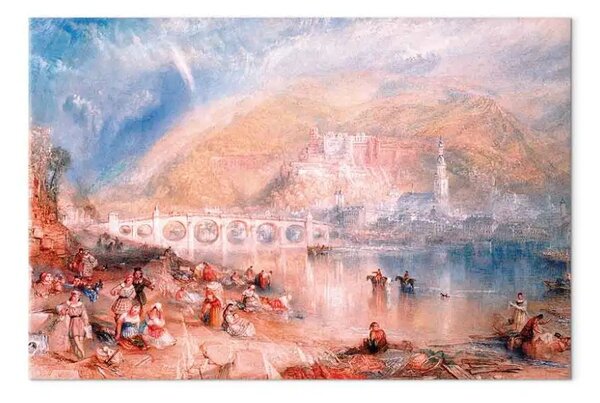 Riproduzione quadro William Turner - Heidelberg con un arcobaleno