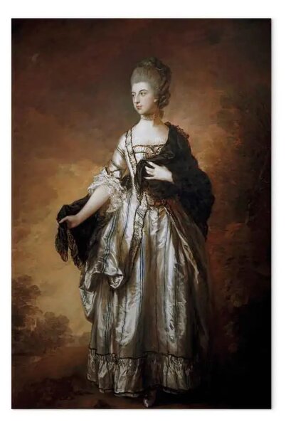 Riproduzione Thomas Gainsborough - Isabella Viscontessa Molyneux, spätere Contessa di Sefton