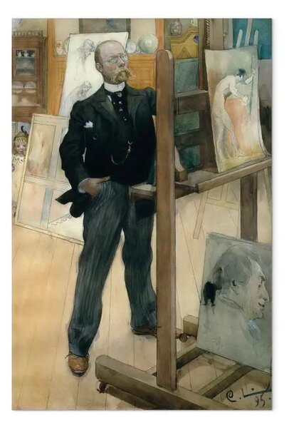 Riproduzione Carl Larsson - Autoritratto