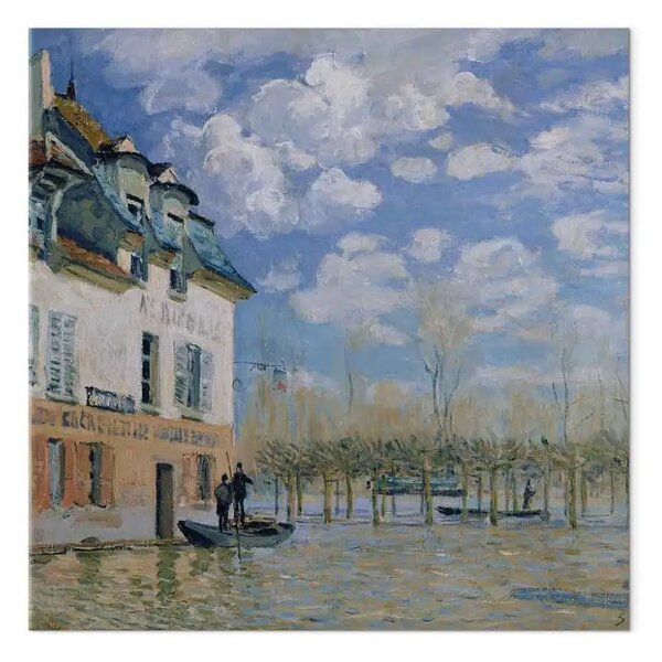 Quadro famoso Alfred Sisley - La barca nel diluvio, Port-Marly