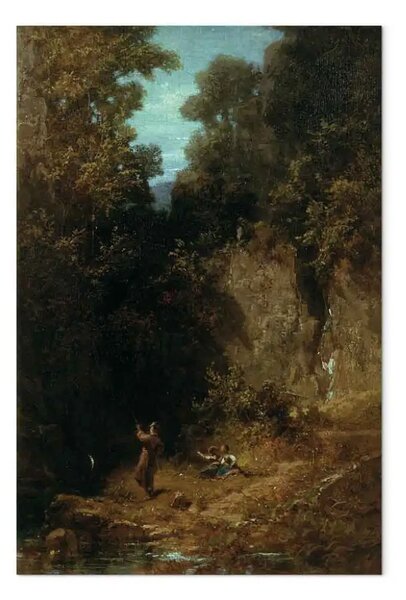 Quadro famoso Carl Spitzweg - Il pescatore